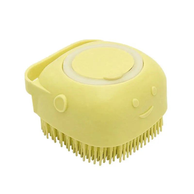 Perie de baie din silicon pentru animale de companie