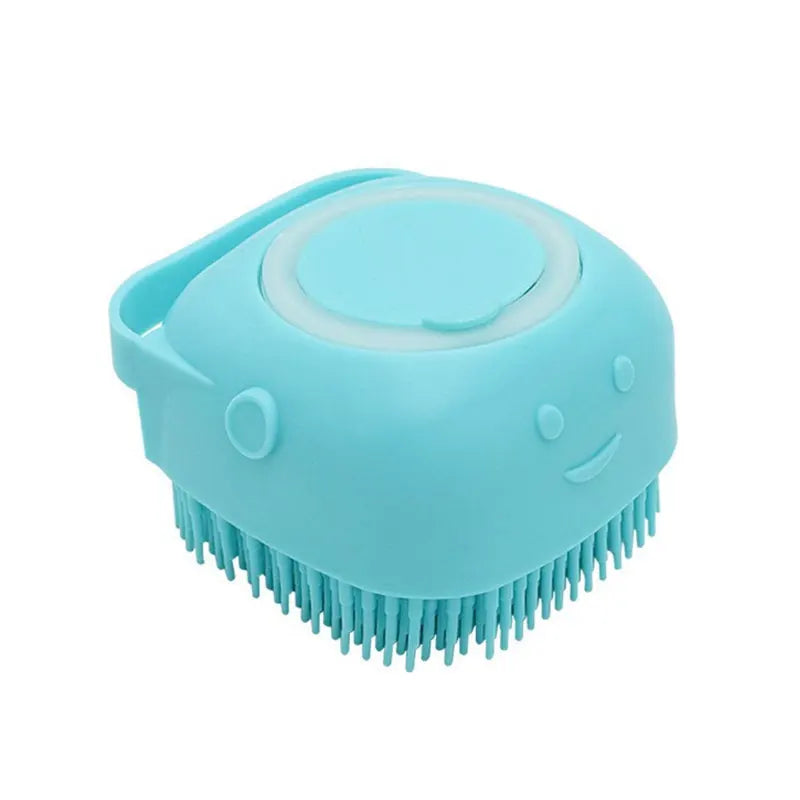 Perie de baie din silicon pentru animale de companie