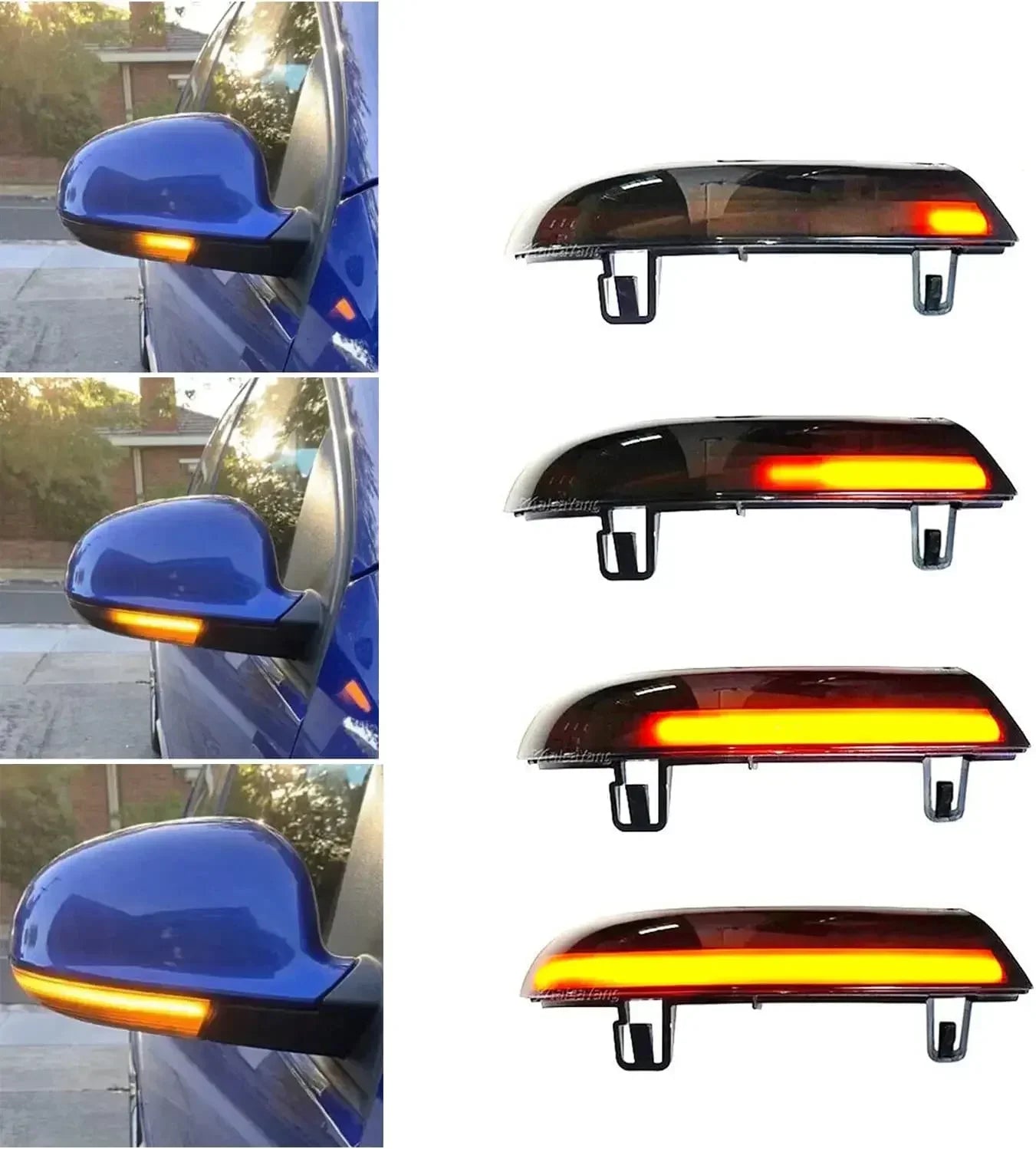 2 buc LED semnalizare oglindă indicator luminos dinamic intermitent pentru VW GOLF 5 GTI V MK5 Jetta Passat B5.5 B6 Sharan Superb B5 EOS