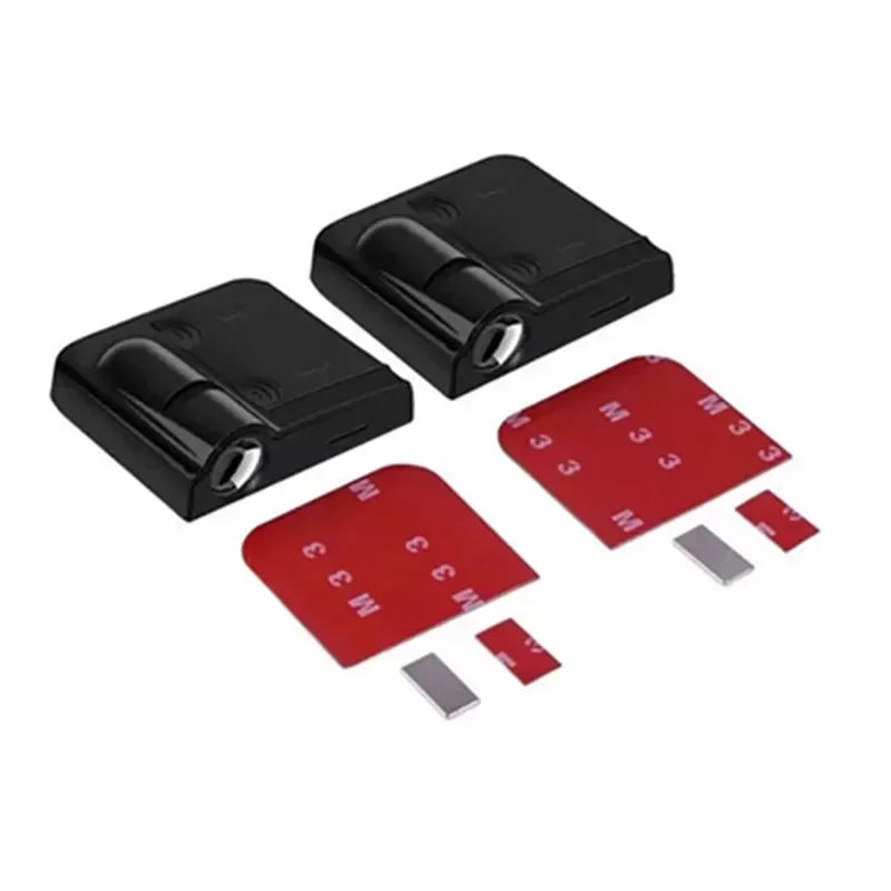 2 buc. Lumină de bun venit cu logo-ul ușii mașinii, HD, wireless, proiector de curtoazie, LED, accesorii pentru lămpi, pentru modele de vehicule universale